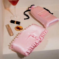 Sleep and the City - Powder Pink Sleep Mask + Pouch