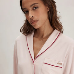 Slumberknit™ Shawl Collar Button Down Pant Set