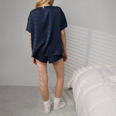 Washable Silk Tee Short Set