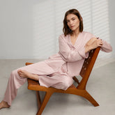 Washable Silk Long Sleeve Pant Set
