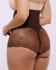 Bare Essentials™ MeshSmooth™ High-Waisted Sheer Lace Brief
