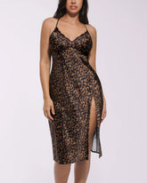 Bare Essentials™ Satin Lace Pajama Dress