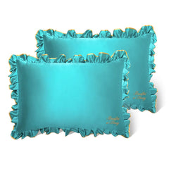 Breakfast at Drowsy - Turquoise Pillowcase