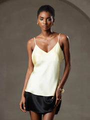 Pure Silk Spaghetti Strap Camisoles Top