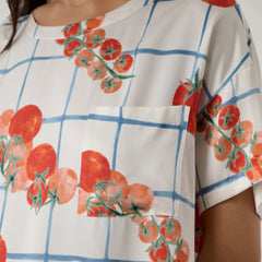 Washable Silk Oversized Sleep Tee
