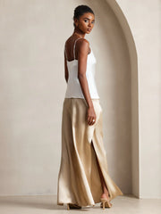 Pure Silk Spaghetti Strap V Neck Camisoles