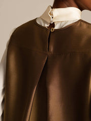 32Momme Silk-Wool Blend Women's Vest with Button Pocket Design