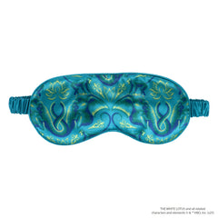 Sleep Mask - White Lotus - Emerald Jungle