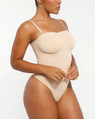 Bare Essentials™ Skin Flow Strapless Sculpt Thong Bodysuit