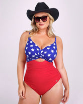 Smart Sculpt™ Apex Ribbed Cutout-Front Shaping Swimsuit