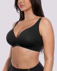 Curve Code™ LYCRA®FitSense™ Wireless V-Neck Bra + Brief