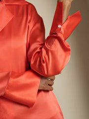 19Momme Silk Long Sleeve Notch Collar Women's Shirt