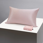 Pillowcase - Pink Striped - Queen