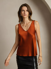 Clearance(US Warehouse) - 19Momme Silk Sleeveless V Neck Women's Tank Top with V Back Design