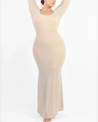 Gleaming Long Sleeve Mermaid Shaping Dress