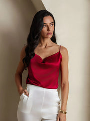 19Momme Silk Cowl Neck Camisoles