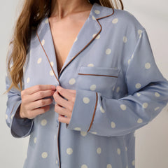 Washable Silk Sleep Shirt Dress
