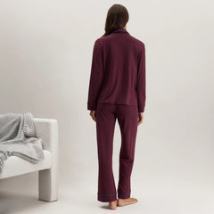 Slumberknit™ Shawl Collar Button Down Pant Set