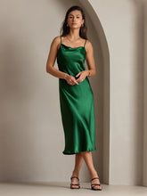 Pure Silk Cowl Neck Midi Dress