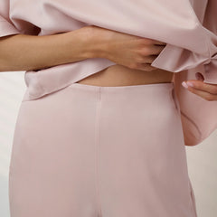 Washable Silk Crossover Pant Set