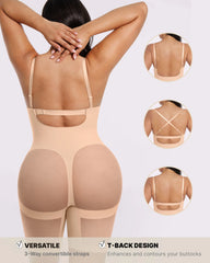 Bare Essentials™ MeshSmooth™ Low Back Mid Thigh Bodysuit