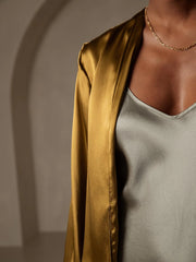 19Momme Silk Relaxed Tie Up Cardigan