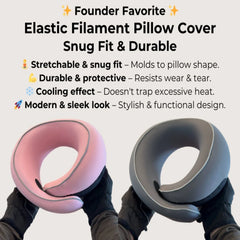 FlyHugz® Luxury Travel Pillow Cover