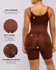 BOOT-YEAH™ SilkSculpt Open Bust Full Bodysuit