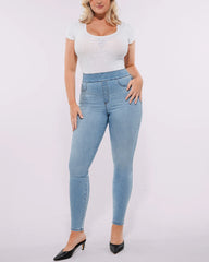 Bare Essentials™ AirSlim® High-Waisted Padded Hip Skinny Jeans