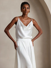 19Momme Silk Spaghetti Strap Cowl Neck Camisoles