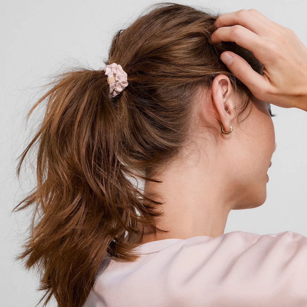 3pk Washable Silk Thin Scrunchie