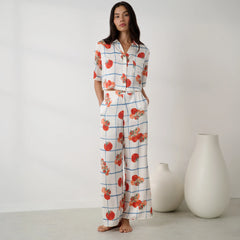 Washable Silk High Rise Pant Set
