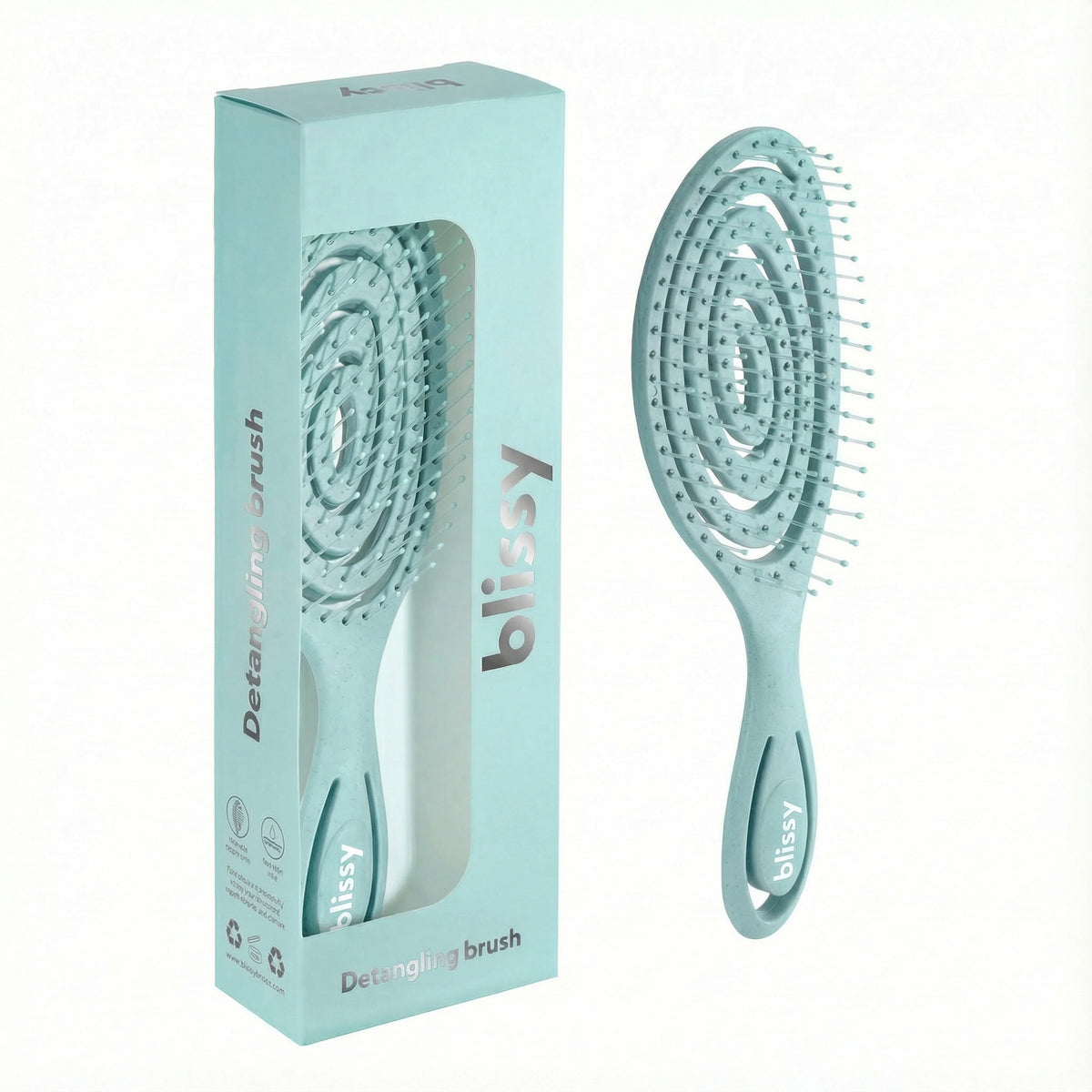 Blissy Detangling Brush - Blue