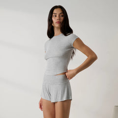 Soft Modal Rib Foldover Short