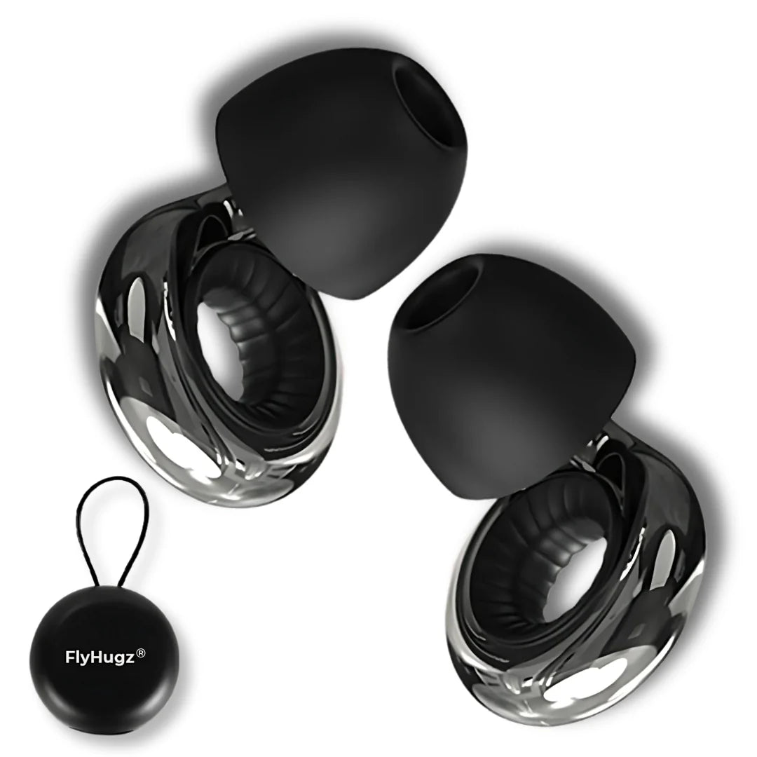 FlyHugz® Noise Reducing Travel Earplugs 2.0
