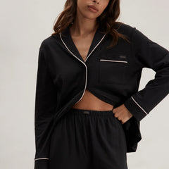 Slumberknit™ Shawl Collar Button Down Pant Set