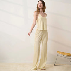 Washable Silk Bias Cami Pant Set