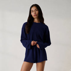 Organic Cotton Seersucker Wide Sleeve