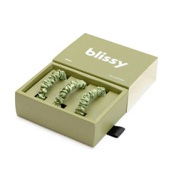 Blissy Skinny Scrunchies - Olive