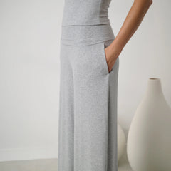Soft Modal Rib Foldover Pant