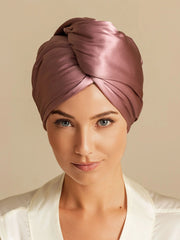 Pure Silk Hair Towel Wrap – Quick Dry, Frizz Free & Gentle on Hair