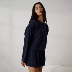 Organic Cotton Seersucker Wide Sleeve