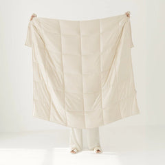 Dusty Gold Silk Weighted Blanket