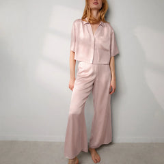 Washable Silk High Rise Pant Set