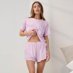 Organic Pima Tee Short Set
