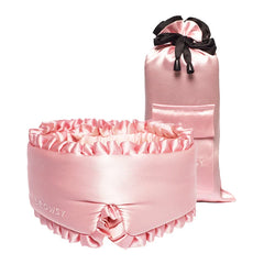 Sleep and the City - Powder Pink Sleep Mask + Pouch