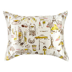 Pillowcase - Nicole Miller - NY to Paris - Queen