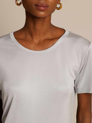 Pure Silk Jersey Short Sleeve Women's T-Shirt