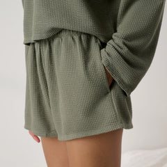 Organic Cotton Seersucker Short