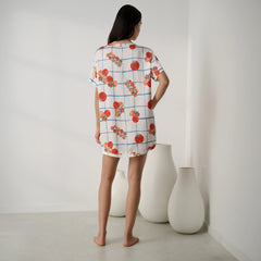 Washable Silk Oversized Sleep Tee